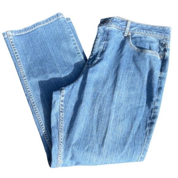 Coldwater Creek High Rise Straight-Leg Jeans Size P16 - Picture 2 of 5